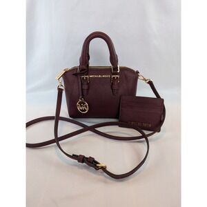 Michael Kors Mini Ciara XS Saffiano Leather Satchel With Matching Card Case